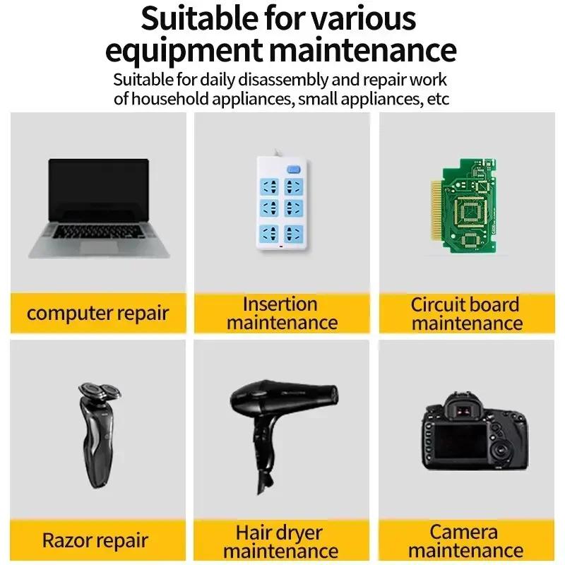 Multifunctional 12 In 1 Magnetic Screwdriver Set Cross Flat Shaped Screwdriver Head Precision Handheld Maintenance Tool