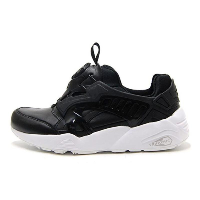 PUMA Disc Blaze Leather Mid Casual Sneakers Unisex Black White 361979-01 36