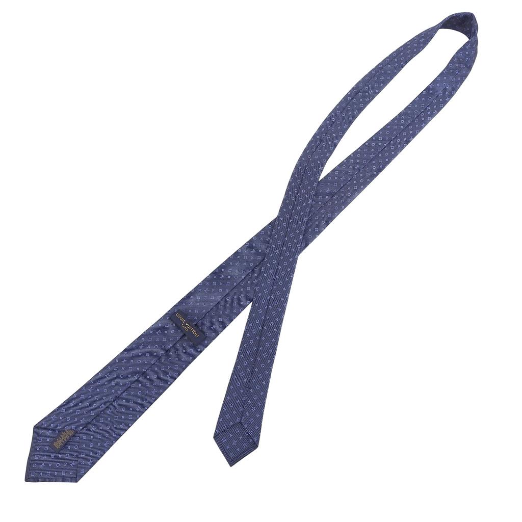Excellent LOUIS VUITTON tie Cravat Monogram Classic silk mens M70953 Used