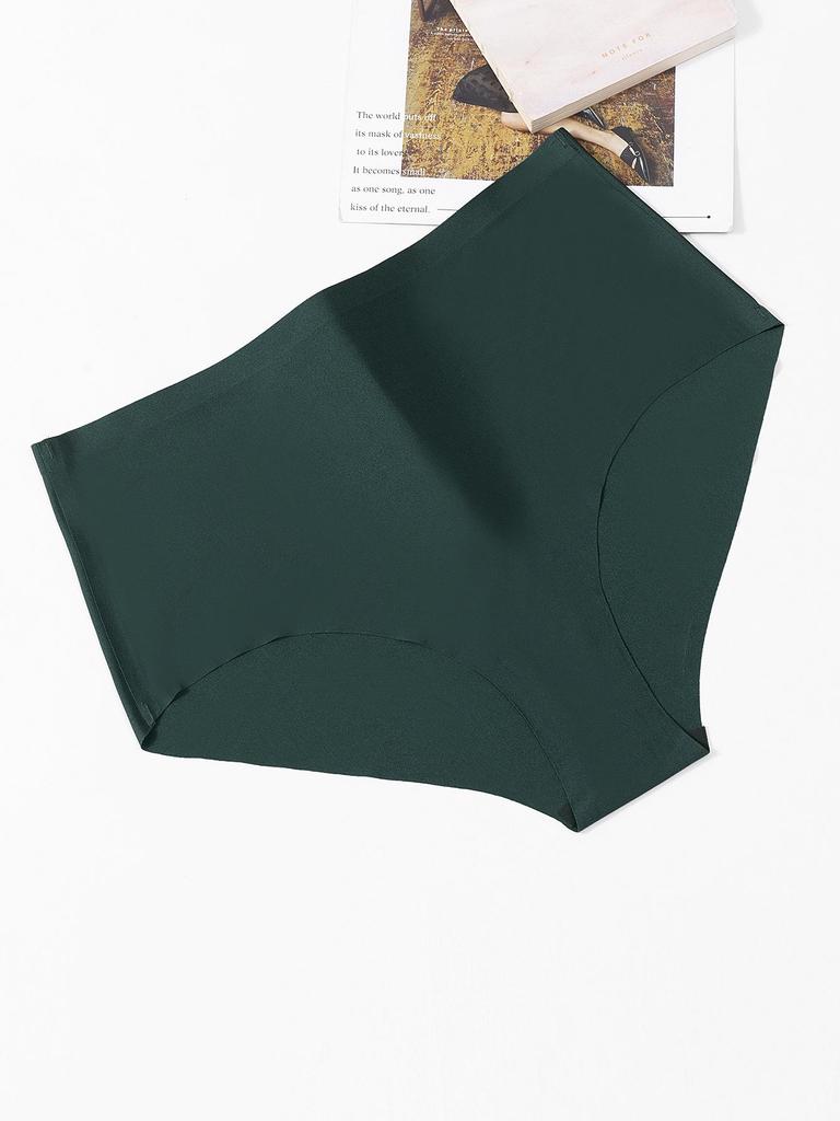 Women's High-Waist V-Shaped Seamless Ice Silk Hip-Lifting Triangle Panties