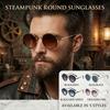 Fashion Round Sunglasses Women Men Retro Steampunk Sun Glasses Classic Metal Frame Shades Hip Hop Gothic UV400 Driving Eyewear