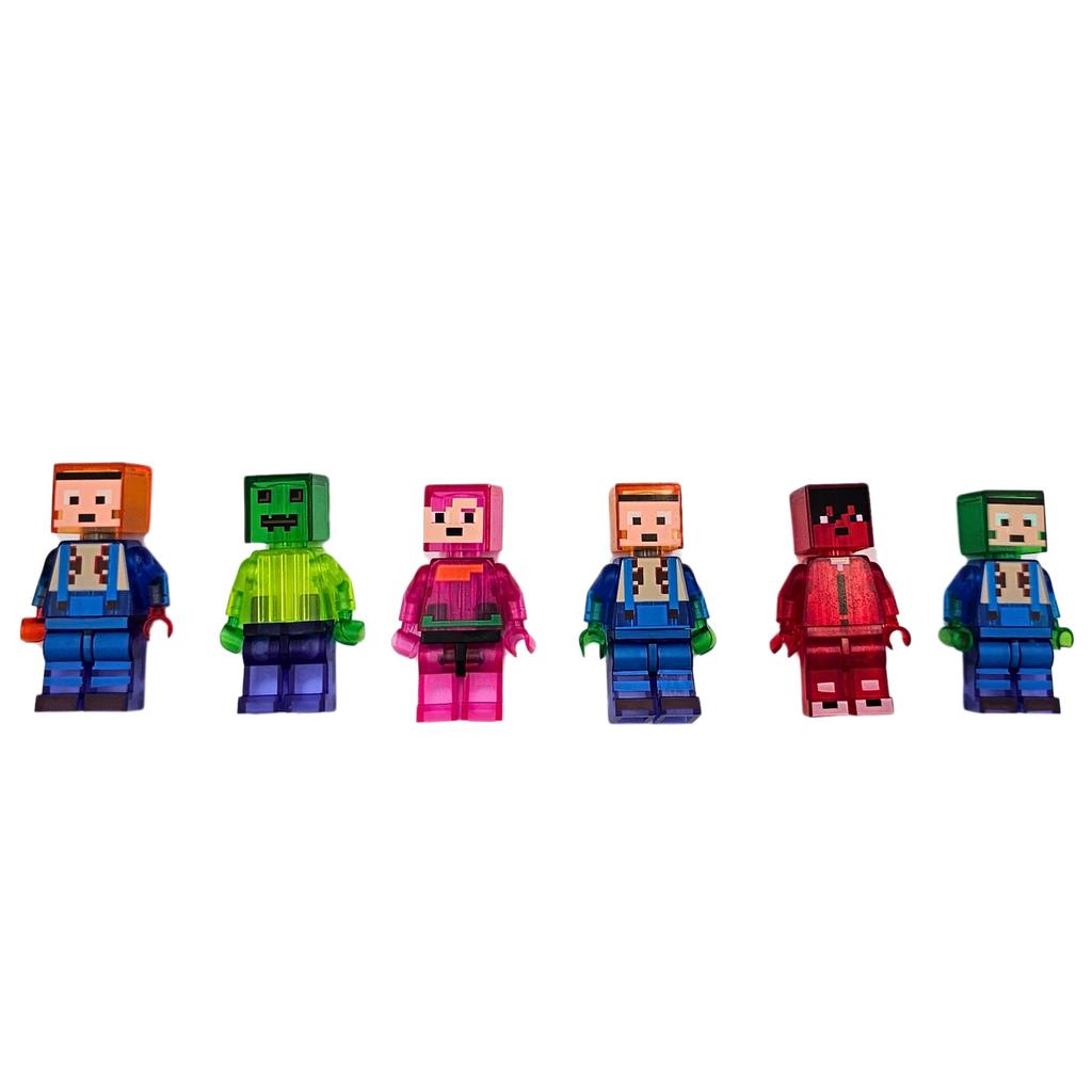 My World Minecraft Figure Set Zombie Figures Characters 12 Pcs.