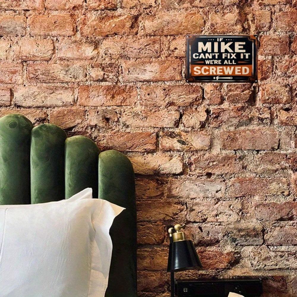 "Mike Fix It Funny Warning Metal Tin Sign Wall Decor Home Bar Cafe Garage Rustic Art"