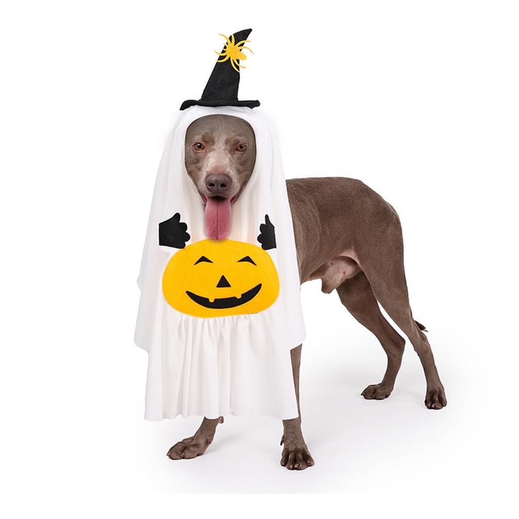 This Adorable Pumpkin Pet Costume Turns Your Dog Into Halloween Spirit! Soft Fabric With Cute & Pumpkin Designs, Easy To Wear. Perfect For Parties