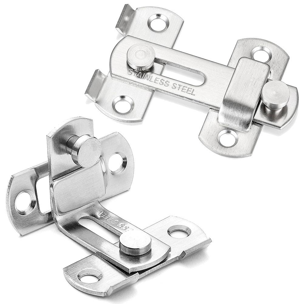 16Pcs Gate Latches Stainless Steel Door Buckle Anti-Theft Door Bolt Safety Door Lock for Barn Door Window Cabinet