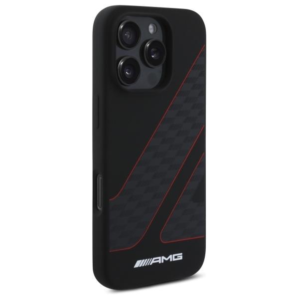 Amg Amhmp16L2Scfr Iphone 16 Pro 6.3     Czarny/Black Hardcase Checkered Flag Pattern Magsafe