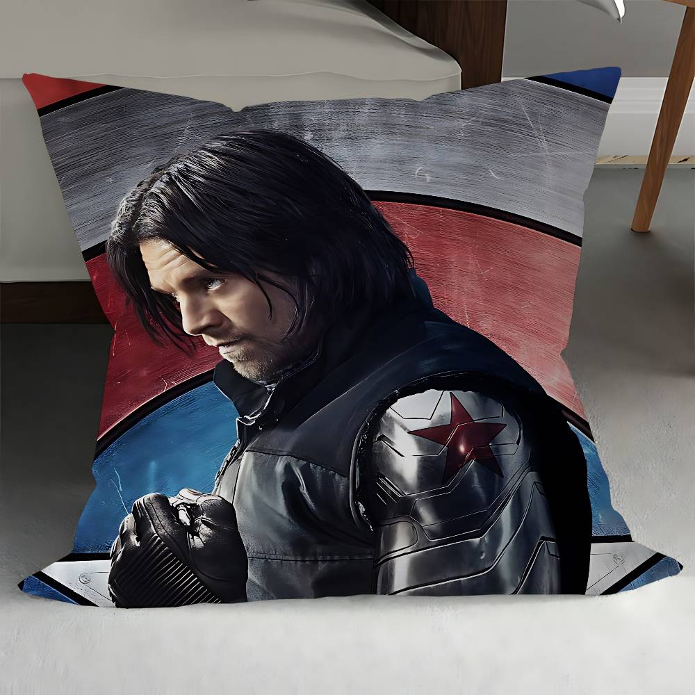 

B-Бакі Барнс W-Зимовий Солдат ЛОГО Наволочка 30x50 Поліестер Диванні подушки Декоративна накидна подушка Декоративна наволочка 18x18Inch