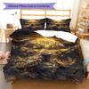 Third-person Game Pattern Bedding Quilt Set Quilt Cover Pillowcase Home Decoration Birthday Gift (1 * Duvet Cover + 2 * Pillowcase, Without Core)