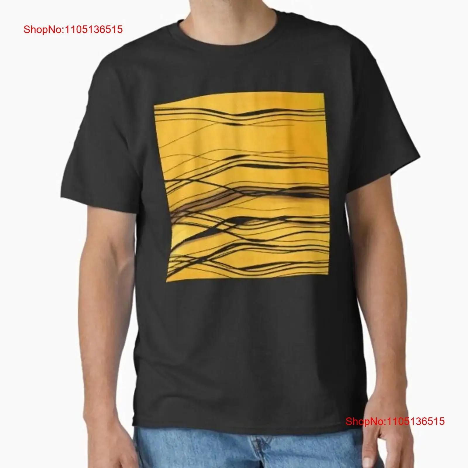 

Yellow Gold Life Lines Contemporary Abstract T Shirt Made in US AUS Size S 2XL vintage Washed Stylish Comfortable 5XL різнокольоровий