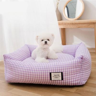 New Korean Style Plaid Kennel for Small and Medium-sized Dogs  Universal Square Kennel for All Seasons  Deep Sleep Pet Kennel for Cats  Korean Kennel