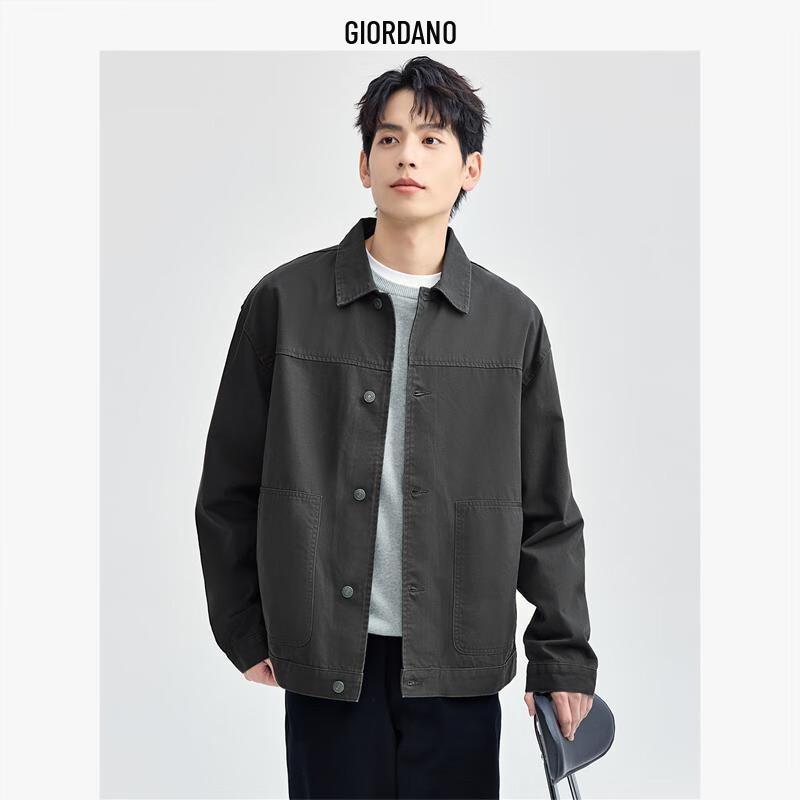 Giordano Men s Workwear Style Cotton Casual Jacket XL