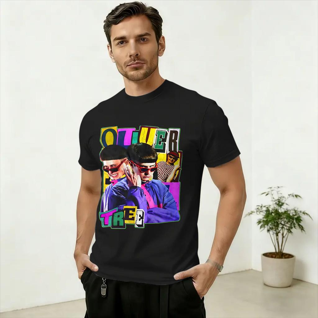 Sänger Oliver Tree 1993 bis 2026 Unisex T-Shirt Lässiges T-Shirt Kurzarm Rundhalsausschnitt T-Shirts 100% Baumwolle Große Größen Kleidung