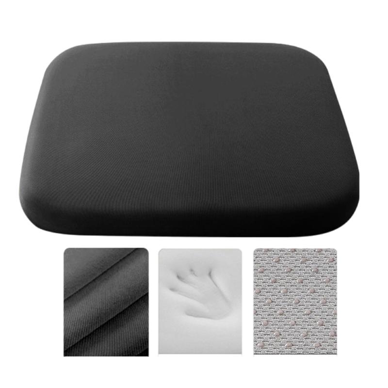 Soft Memory Foam Chair Pad, NonSlip Seats Cushions for Desk Chairs and Vehicles, Eases Lower Back Fatigue
