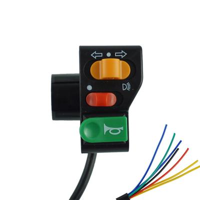 1 Pcs Motorcycle Modification Switch Three Function Horn Turn Signal Headlight Switch Universal