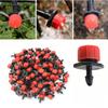 50-100 st justerbara bevattningsdroppar sprinklers 1/4'' emitter droppbevattning mikrodroppbevattningssprinklers för bevattningssystem