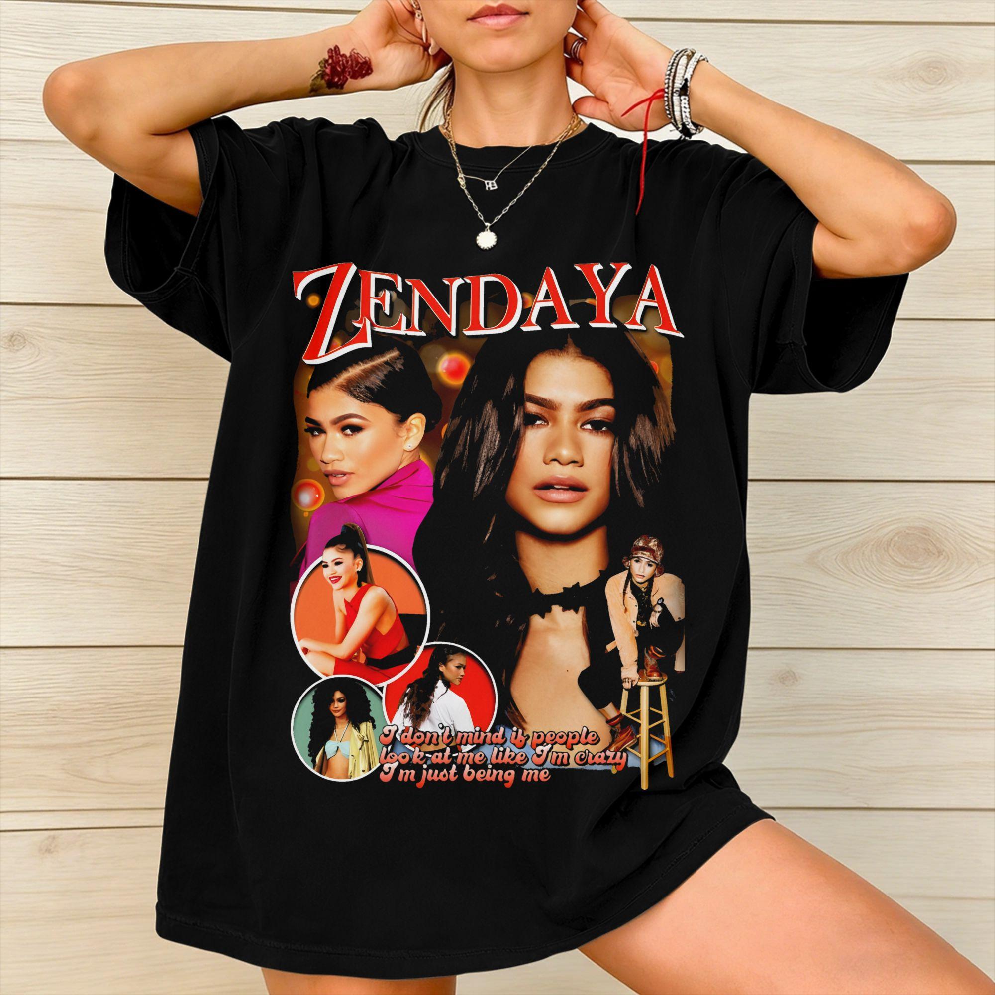 Ruby Rue Zendaya Tee Shirt for Unisex Women Graphic Printing T Shirts 100 Cotton Clothes S