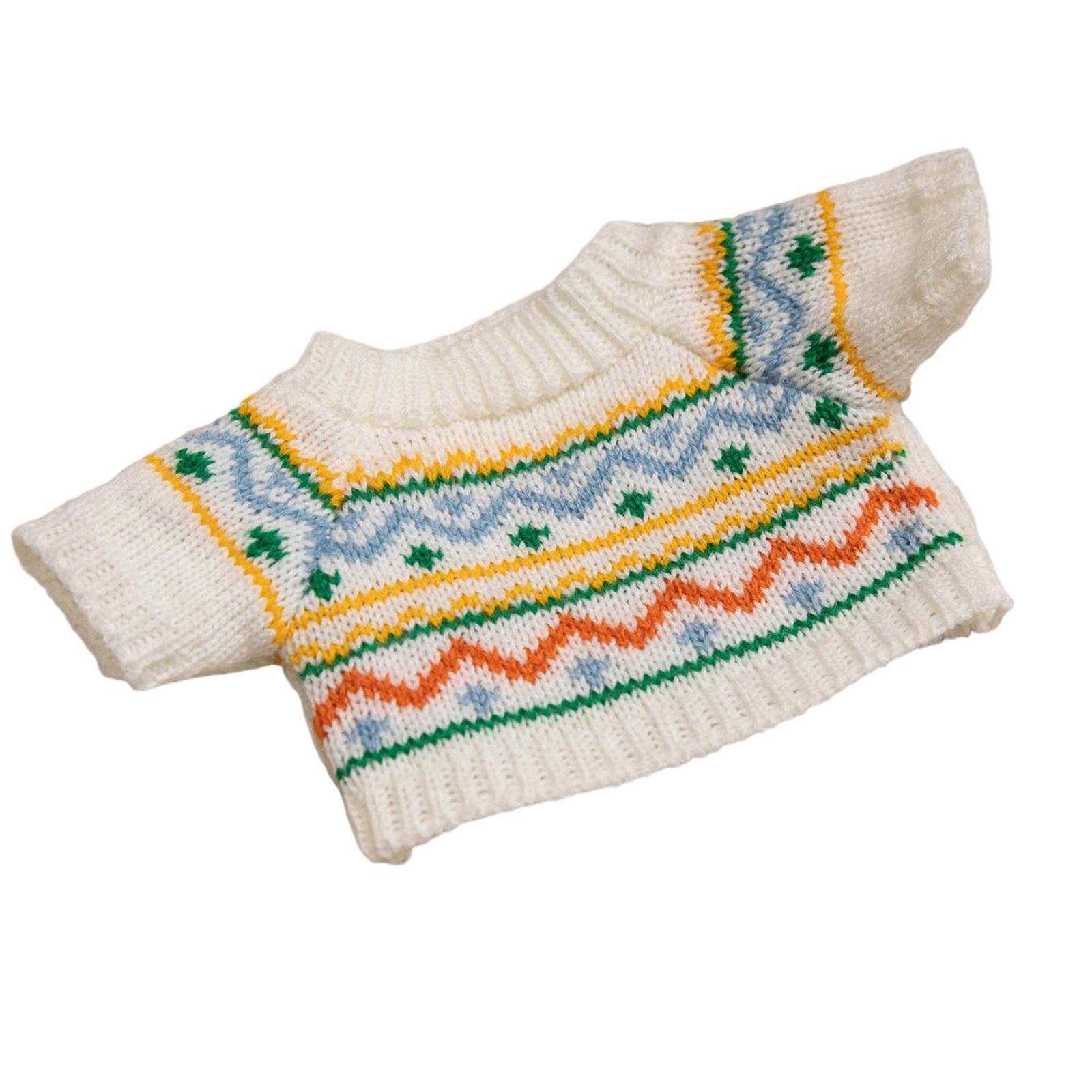 

Sweater Doll Plush Toy Bear Valentine s Day Gift Removable Clothing One Size