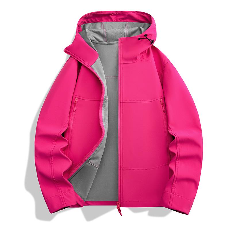 2026 Lightweight Windproof Waterproof Softshell Jacket for Men & Women - Breathable, Hooded, Thin Fleece for Mountaineering