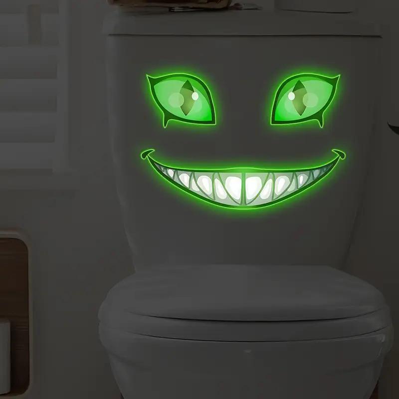 Selbstklebender Lotus Leuchtet-im-Dunkeln Toilettenaufkleber Badezimmer Toilettendeckel Dekoration Ambiente Dekorativer Aufkleber Wanddekor Abziehbild