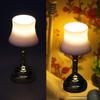Lampshade Bedroom Table Lamp Miniature Furniture Model Doll Houses Accessory Realistic Lighting Toy Playset 1:12