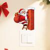 Holiday Wall Sticker Christmas Santa Claus Switch Sticker, Light Decal for Xmas Holiday, Easy Peel Stick Removable Self-Adhesive Living Room
