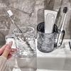 Transparent Toothbrush Cup Plastic Toothbrush Holder Fashion Children's Teeth Mug Home Bathroom