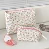Cotton Heart Gray Bunny Makeup Bag With Cartoon Animal Print For Daily Use