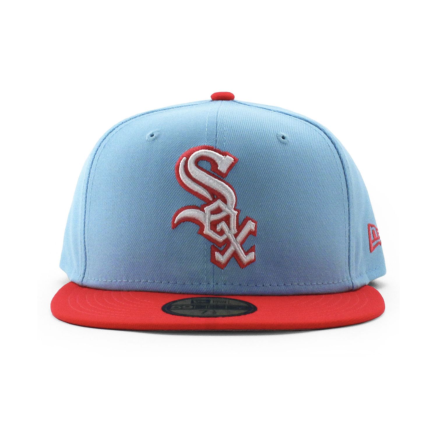 

[New Era] Cap 59FIFTY Chicago White Sox MLB FITTED CAP CHICAGO WHITE SOX Light Blue 5950 Hat Size 7-38 [Used]