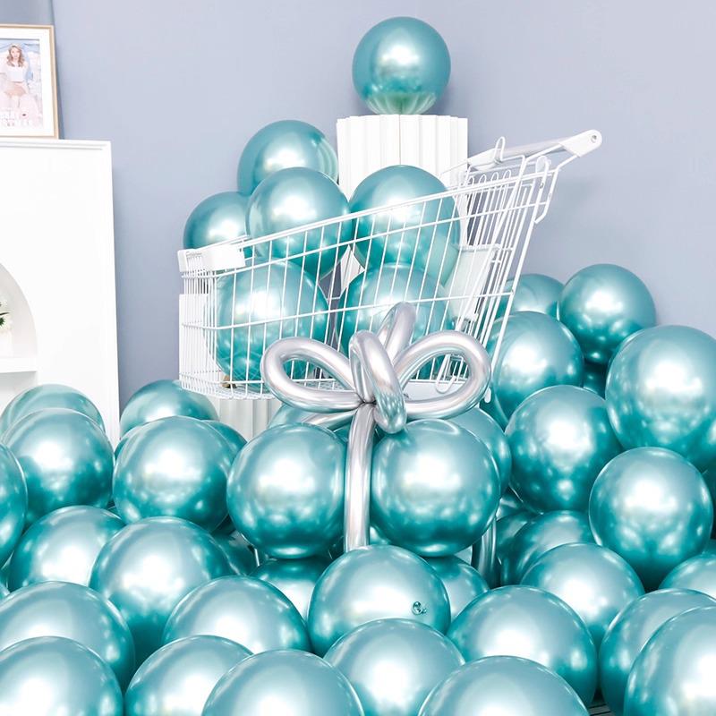 Metallic Silver & Purple Sequin Balloons for Events & Celebrations