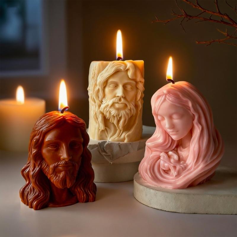 Multipurpose Silicone Mould for Portrait Relief Art Craft Cement Plasters Candle Making