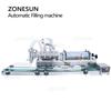 ZONESUN ZS-DTYT2L Automatic Pneumatic 2 Heads Liquid Filling Machine For Digital Control Juice Beverage Bottle Filler
