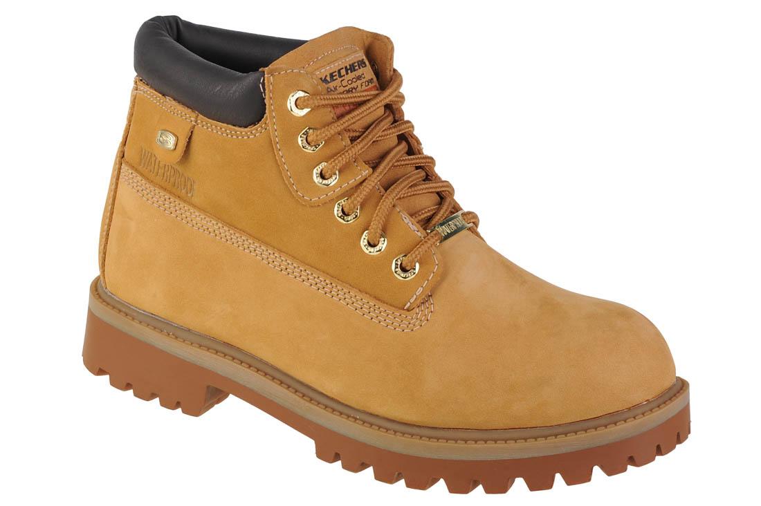 Skechers Sergeants Verdict, Bottes d'hiver jaunes pour hommes