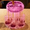 Acrylic Shot Glasses Dispenser Acrylic Party Pourer Holder Six Glasses Dispenser Drink Tool For Wine Beer Whiskey Coffee Tea