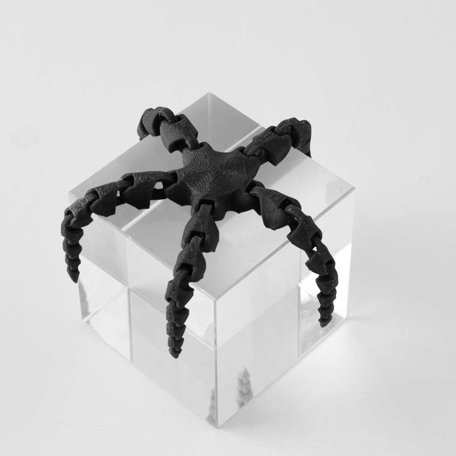 

3D-печатная шарнирная игрушка, креативная игрушка, декоративная шарнирная модель животного для взрослых и детей One Size чёрный