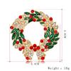 Women Fashion Garland Design Delicate Christmas Style Brooch Perfect Wear Decoration