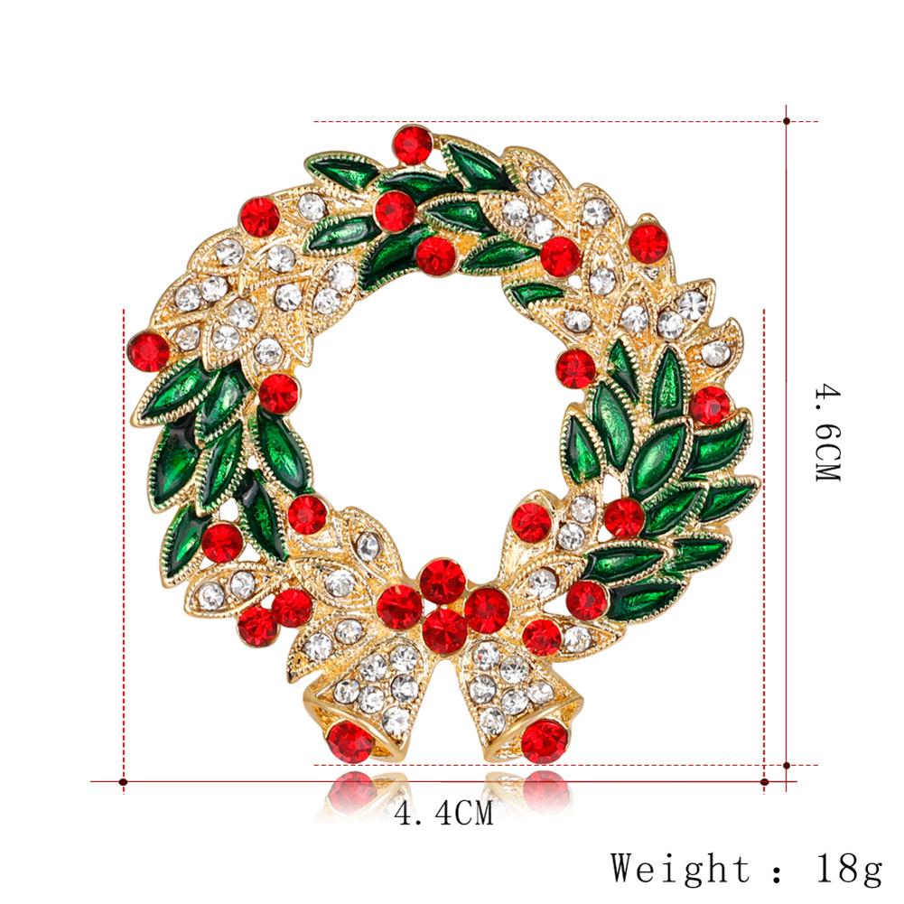 Women Fashion Garland Design Delicate Christmas Style Brooch Perfect Wear Decoration
