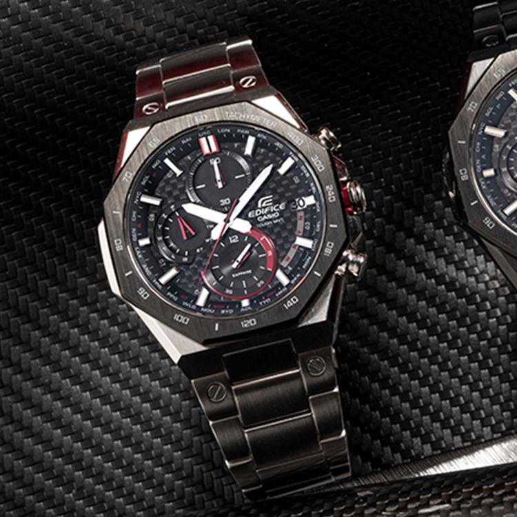 CASIO Men EDIFICE Black Watch EQW-A2100 EQW-A2100