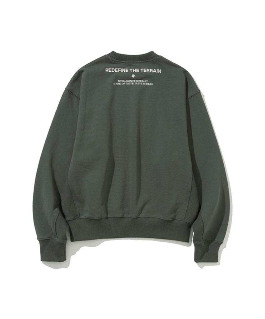 ERER Embroidered Detail Sweatshirt Green