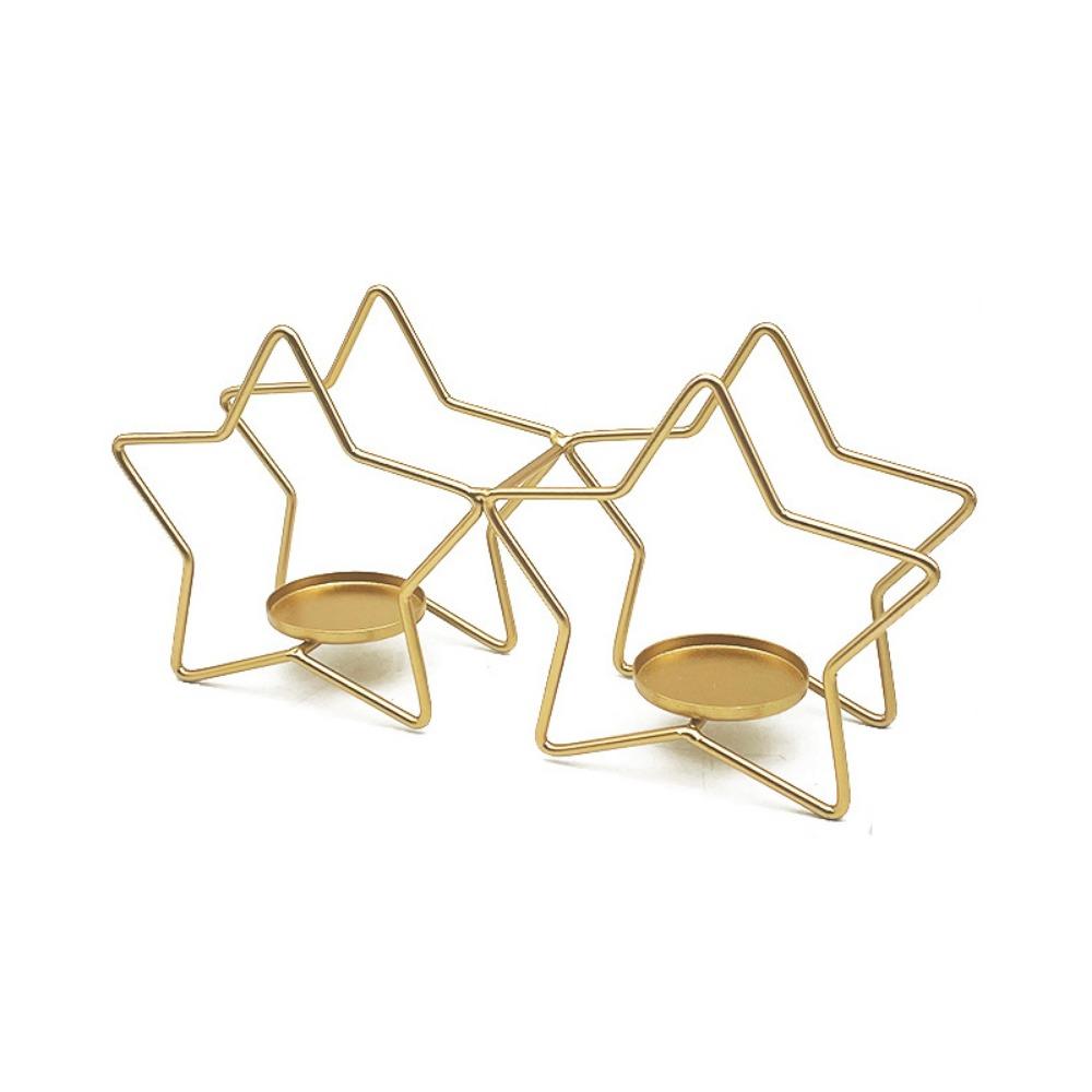 Keine Verformung Weihnachtsleuchter Rostfrei Exquisiter Metallkerzenhalter Kleine Tischleuchter Ornamente