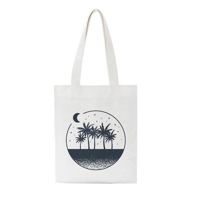 Hot Air Balloon Whale Cute Print Shoulder Bags Star Harajuku Shopping Bag Large Capacity Street Shoot Handbag Women Bag Wallet