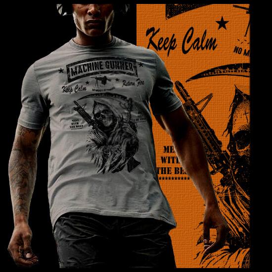 Пулеметчик Пехотинец Военный Ветеран Войны в Ираке и Афганистане Боевая Унисекс Футболка S