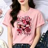 Hazbin Hotel Tshirt feUnisex Goth Japanese Kawaii Cutecore Aesthetic T Shirt Psychedelic Clearance Sales Goth