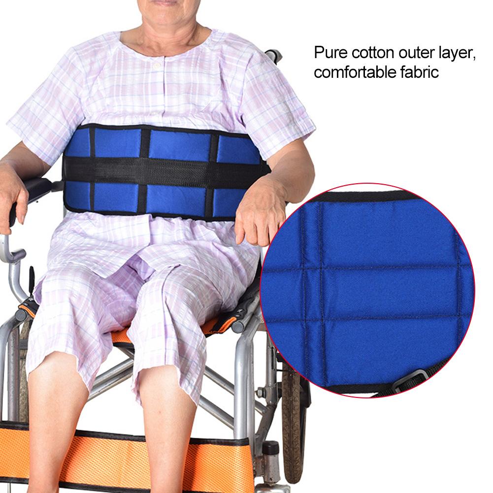 Breathable Adjustable Wheelchair Seat Belt Cushion Safety Harness Straps for Elderly Patients