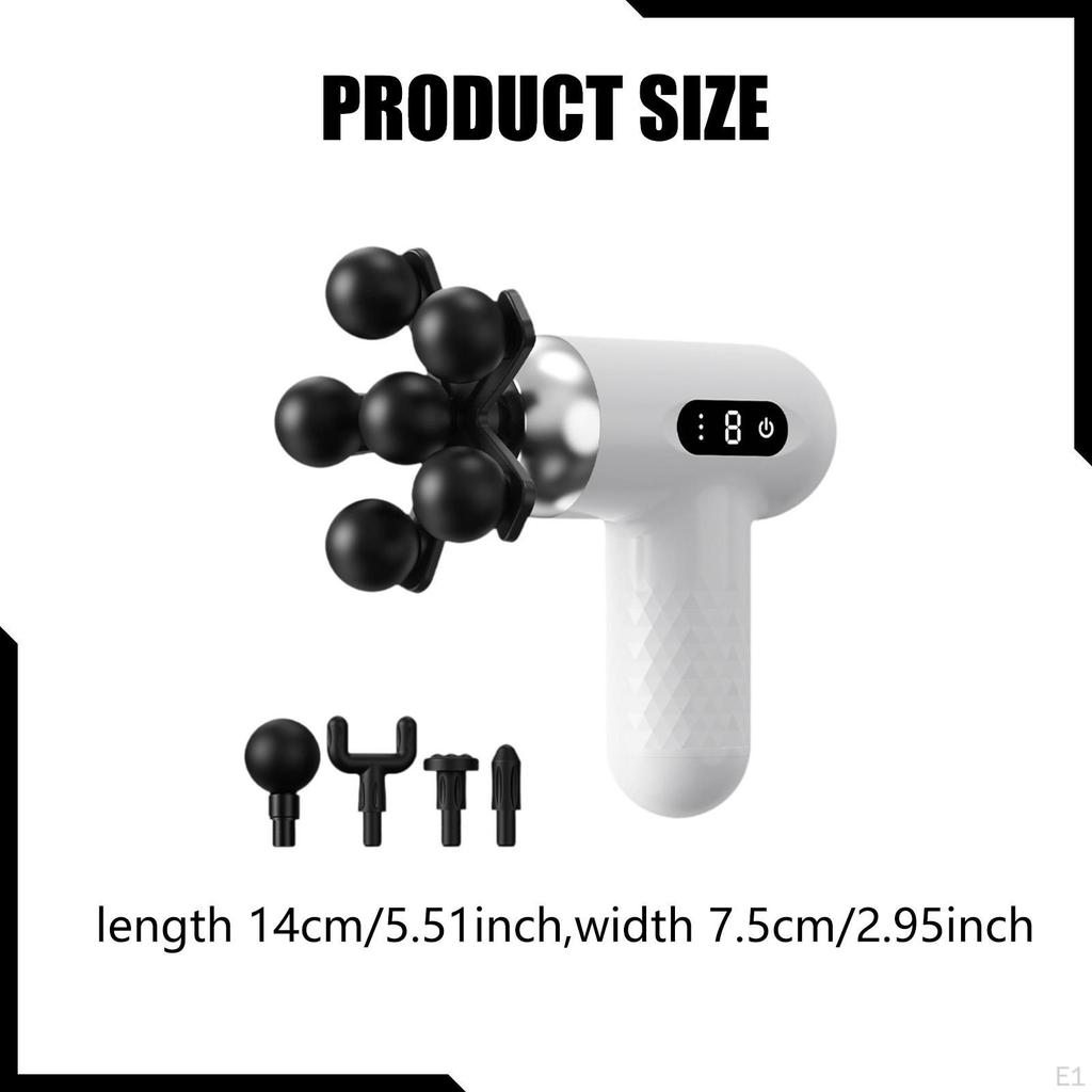 Head Massager 4 Types of Massage Heads Strike for Arm Neck Shoulder