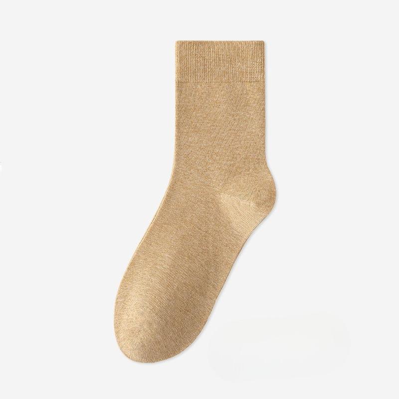 Antibacterial Socks - Men's Mid-calf Pure Cotton Odor-resistant and Sweat-absorbing Long Socks