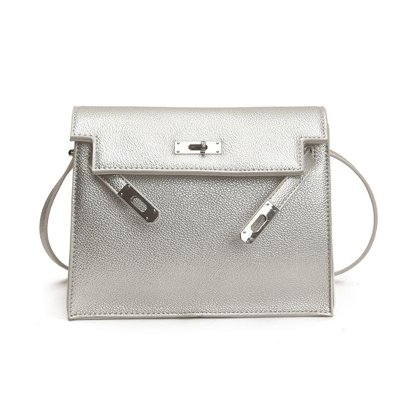 Soft Leather Casual Senior sense of modeling soft and durable fashion exquisite new light luxury commuter slanting cross shoulder handbag