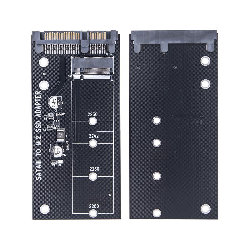 M.2 Ngff To Sata 3 3.0 Adapter Card Ssd Convertor B B&M Key Protocol Solid State Disk Drive 2230 2280 2242 For Pc Motherboard