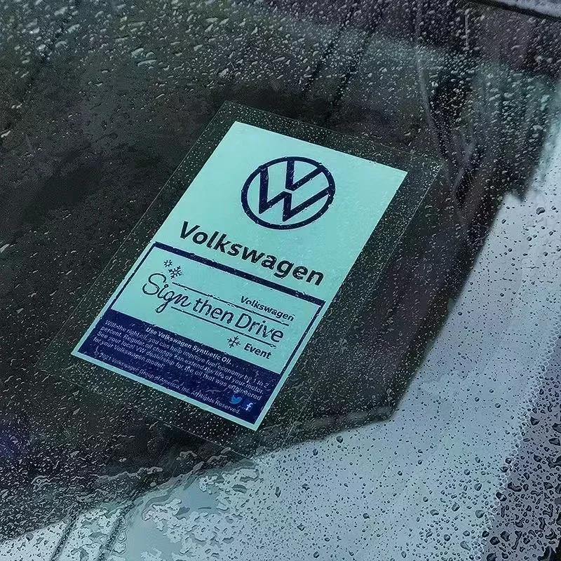 

2026 Hot For Volkswagen VW JDM Static Car Head Glass stickers For Volkswagen Golf 5/6/7/8 Passat Polo T5 Magotan Touran Scirocco