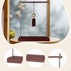 Wind Chime Holder, Desktop Stand with Flat Base, Wooden Pendant for Tea Room, Home,