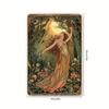 Vintage Metal Tin Sign - Garden Maiden Decor for Indoor/Outdoor, Wall Art In Bedrooms